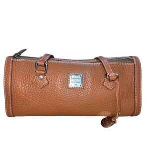 Dooney & Bourke Carmel colored pebbled leather Barrel Bag